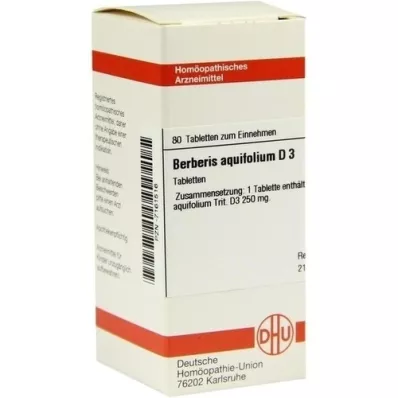 BERBERIS AQUIFOLIUM D 3 tabletter, 80 pc