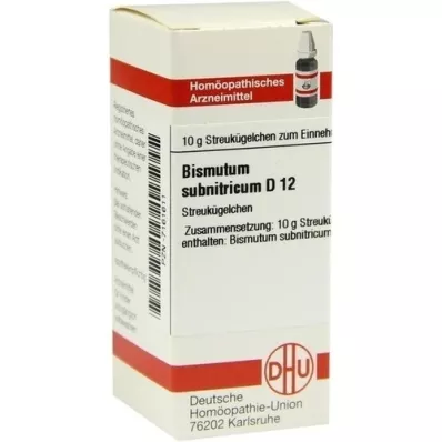 BISMUTUM SUBNITRICUM D 12 kulor, 10 g