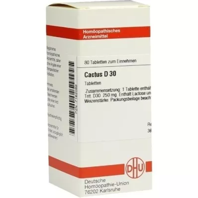 CACTUS D 30 tabletter, 80 pc