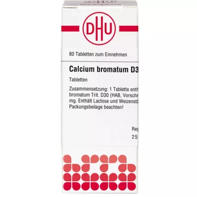 CALCIUM BROMATUM D 30 tabletter, 80 pc