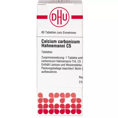 CALCIUM CARBONICUM Hahnemanni C 5 tabletter, 80 st