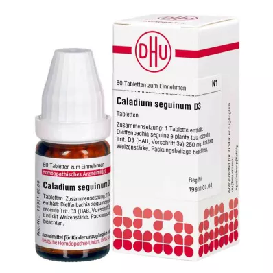 Caladium Seguinum D3 tabletter (80 stycken) Caladium Seguinum D3 tabletter (80 stycken)