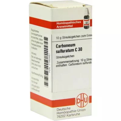 DHU Carboneum sulfuratum C 30 kulor, 10 g DHU Carboneum sulfuratum C 30 kulor, 10 g