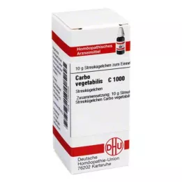 CARBO VEGETABILIS C 1000 globuli, 10 g