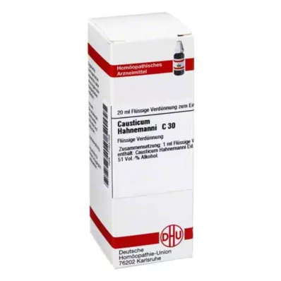 CAUSTICUM HAHNEMANNI C 30 utspädning, 20 ml