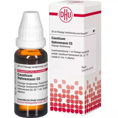 CAUSTICUM HAHNEMANNI C 5 Utspädning, 20 ml