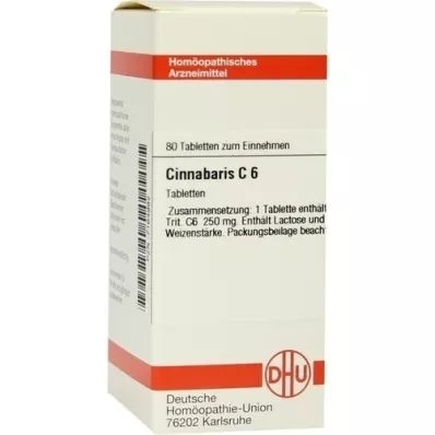 CINNABARIS C 6 tabletter, 80 pc
