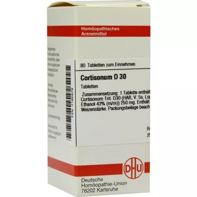 DHU Cortisonum D 30 tabletter, 80 st DHU Cortisonum D 30 tabletter, 80 st