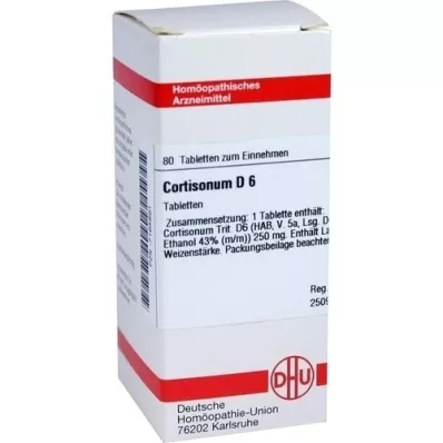 CORTISONUM D 6 tabletter, 80 pc