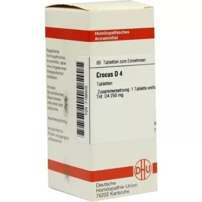 CROCUS D 4 tabletter, 80 pc