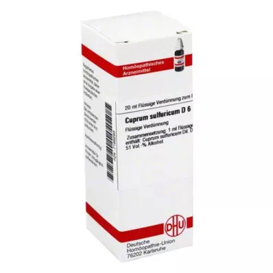 DHU Cuprum sulfuricum D 6 Spädning, 20 ml DHU Cuprum sulfuricum D 6 Spädning, 20 ml