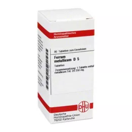 FERRUM METALLICUM D 5 tabletter, 80 pc