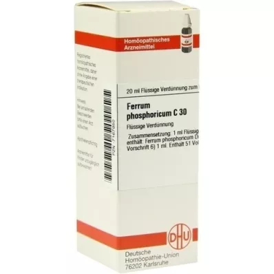 FERRUM PHOSPHORICUM C 30 utspädning, 20 ml