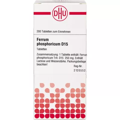 FERRUM PHOSPHORICUM D 15 tabletter, 200 st