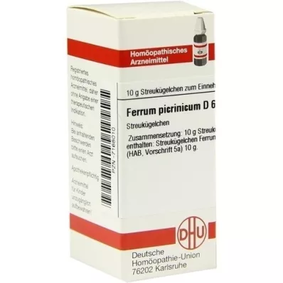 FERRUM PICRINICUM D 6 kulor, 10 g