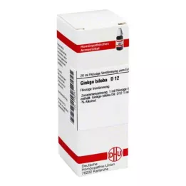 GINKGO BILOBA D 12 Utspädning, 20 ml