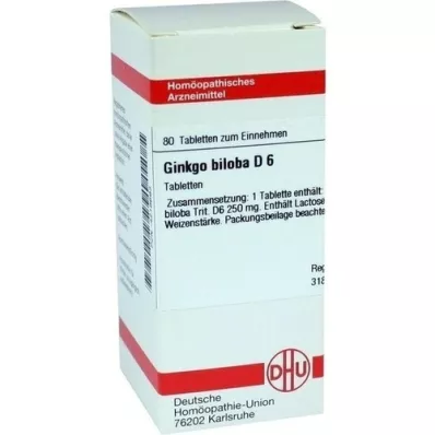 GINKGO BILOBA D 12 tabletter, 80 st
