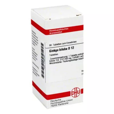 DHU Ginkgo biloba D 12 tabletter, 80 st DHU Ginkgo biloba D 12 tabletter, 80 st
