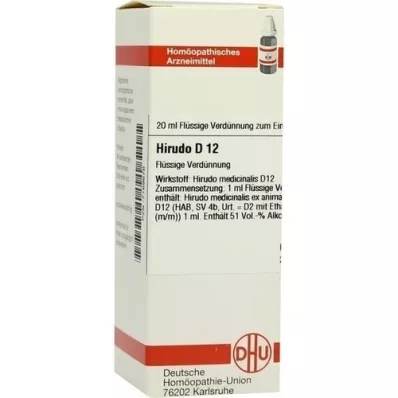 HIRUDO D 12 Utspädning, 20 ml