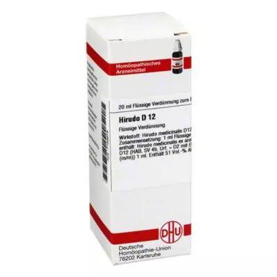 HIRUDO D 12 Utspädning, 20 ml