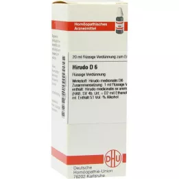 HIRUDO D 6 Utspädning, 20 ml