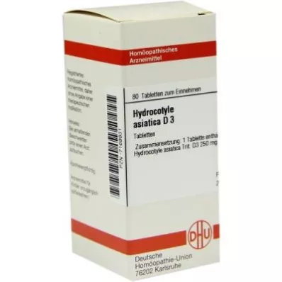 Hydrocotyle Asiatica D3 tabletter (80 stycken)