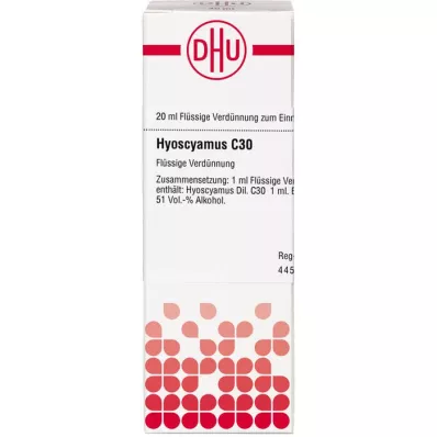 HYOSCYAMUS C 30 utspädning, 20 ml