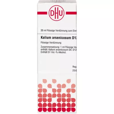 KALIUM ARSENICOSUM D 12 Utspädning, 20 ml