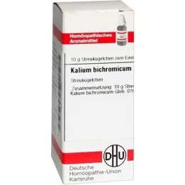 KALIUM BICHROMICUM D 10 globuli, 10 g