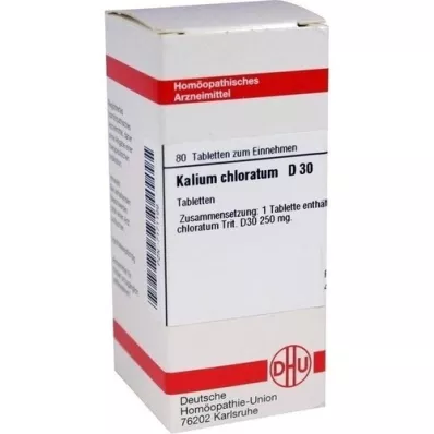 KALIUM CHLORATUM D 30 tabletter, 80 pc