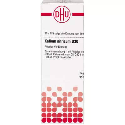 KALIUM NITRICUM D 30 Utspädning, 20 ml