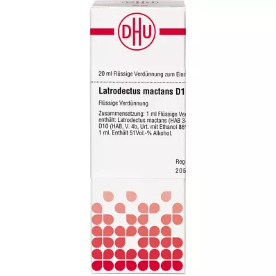 LATRODECTUS mactans D 10 Utspädning, 20 ml