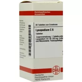 LYCOPODIUM C 6 tabletter, 80 pc