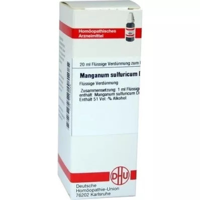 MANGANUM SULFURICUM D 6 Utspädning, 20 ml
