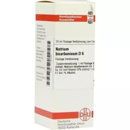 NATRIUM BICARBONICUM D 6 Utspädning, 20 ml