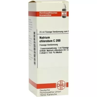 NATRIUM CHLORATUM C 200 Utspädning, 20 ml