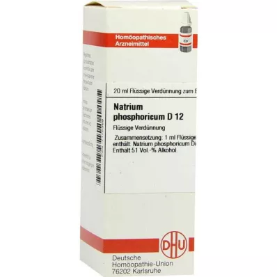 NATRIUM PHOSPHORICUM D 12 Utspädning, 20 ml