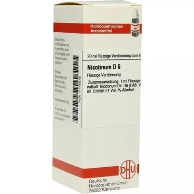 NICOTINUM D 6 Utspädning, 20 ml