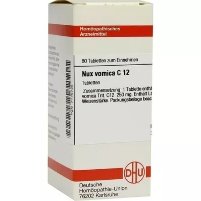 NUX VOMICA C 12 tabletter, 80 pc