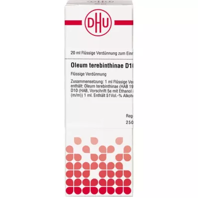 OLEUM TEREBINTHINAE D 10 Utspädning, 20 ml