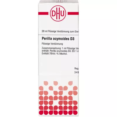 PERILLA OCYMOIDES D 3 Utspädning, 20 ml