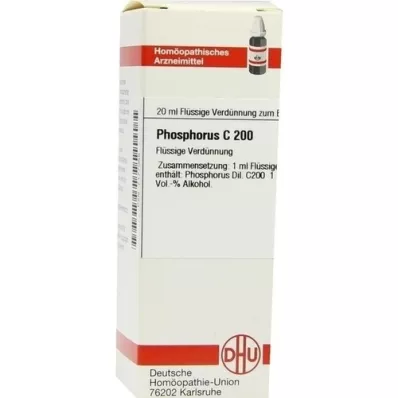 PHOSPHORUS C 200 Utspädning, 20 ml
