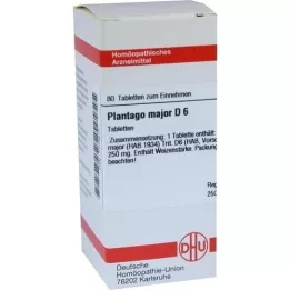 PLANTAGO MAJOR D 6 tabletter, 80 pc