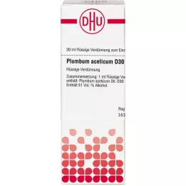 PLUMBUM ACETICUM D 30 Utspädning, 20 ml