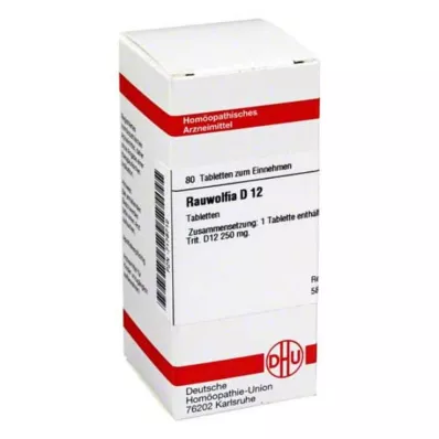 DHU Rauwolfia D 12 tabletter, 80 st