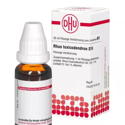 RHUS TOXICODENDRON D 15 utspädning, 20 ml