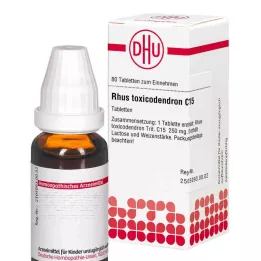 RHUS TOXICODENDRON C 15 tabletter, 80 pc