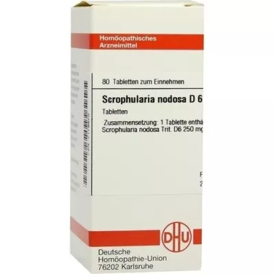 SCROPHULARIA NODOSA D 6 tabletter, 80 pc