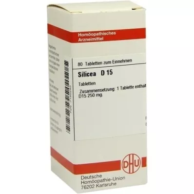 SILICEA D 15 tabletter, 80 pc