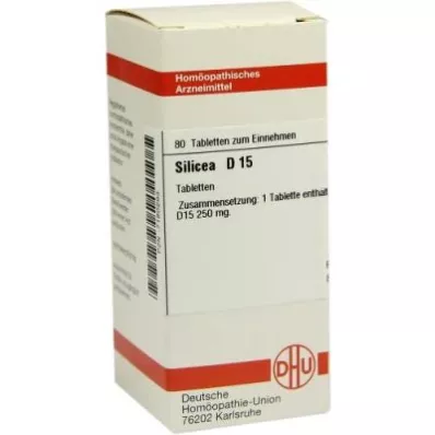 SILICEA D 15 tabletter, 80 pc